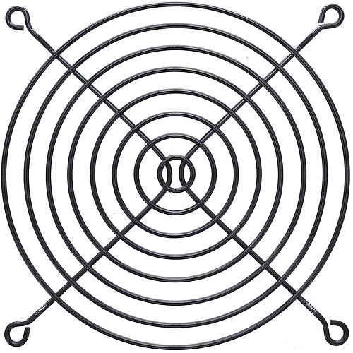 Inline® Lüftergitter Metall, schwarz, 120x120mm Inline® Lüftergitter Metall, schwarz, 120x120mm