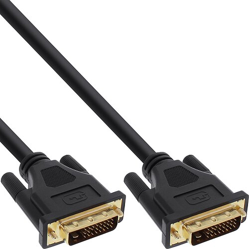 Inline® DVI-D Anschlusskabel Premium, digital 24+1 ST / ST, Dual Link, 3m