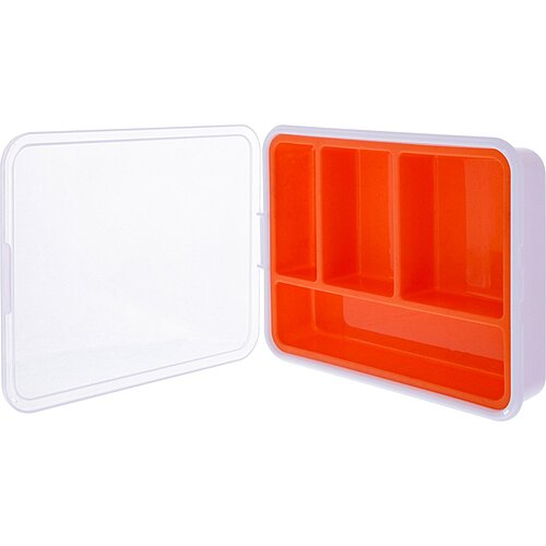 InLine® Kleinteilebox, 4 Fächer, Abmessungen: 180x140x40mm, orange InLine® Kleinteilebox, 4 Fächer, Abmessungen: 180x140x40mm, orange