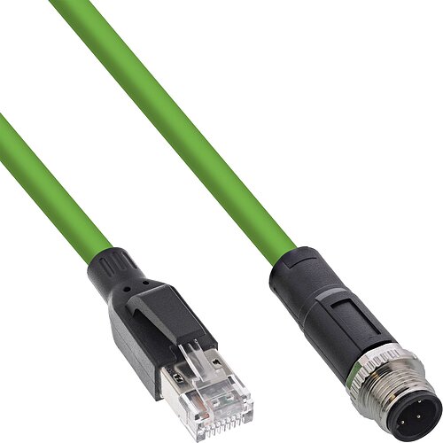 InLine® Industrie Netzwerkkabel, M12 4-pin D-kodiert St. zu RJ45 St., PUR, 5m InLine® Industrie Netzwerkkabel, M12 4-pin D-kodiert St. zu RJ45 St., PUR, 5m