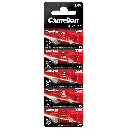 Camelion AG0 LR63 LR521 379 1.5V Alkaline Knopfzelle - 10er Verpackung