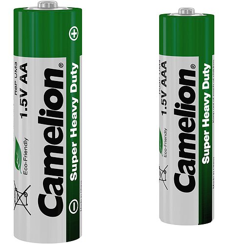 Camelion Super Heavy Duty AA Mignon & AAA Micro Zink Kohle Batterien - 80er Paket