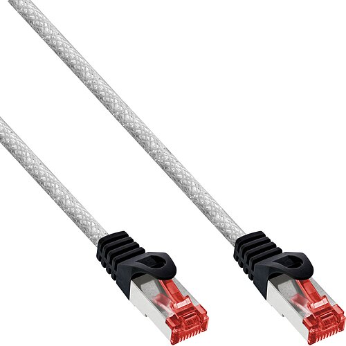 Inline® Patchkabel - S/FTP (PiMf) - Cat.6 - 250MHz PVC Kupfer - Transparent - 20,0m