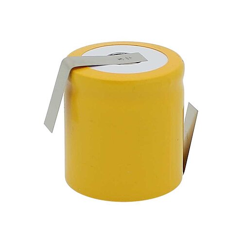 Mexcel D-1/2D2200H NiCd-Akku 2200mAh 1/2 Mono imSchrumpfschlauch mit Lötfahnen Z-Form hochtemperatur