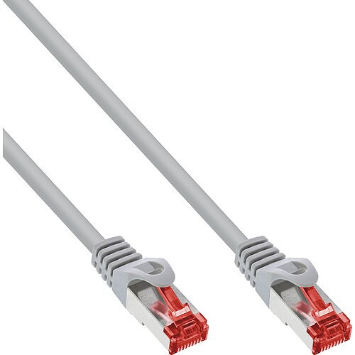 30er Bulk-Pack Inline® Patchkabel - S/FTP (PiMf) - Cat.6 - 250MHz PVC Kupfer Grau - 3m