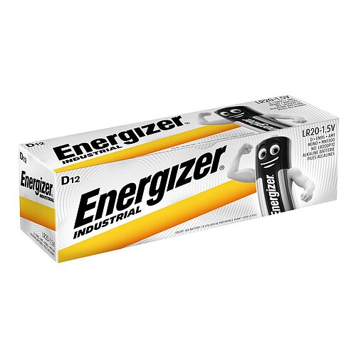 Energizer Industrial Mono D LR20 Alkaline Batterie - 12er Verpackung Energizer Industrial Mono D LR20 Alkaline Batterie - 12er Verpackung
