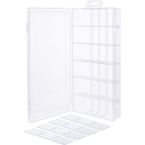 InLine® Kleinteilebox, 18 Fächer, Abmessungen: 207x110x27mm, transparent InLine® Kleinteilebox, 18 Fächer, Abmessungen: 207x110x27mm, transparent