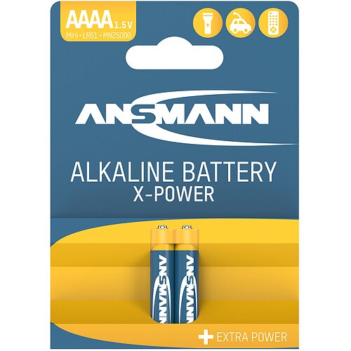 Ansmann AAAA Mini LR61 Alkaline Batterie - 2er Verpackung