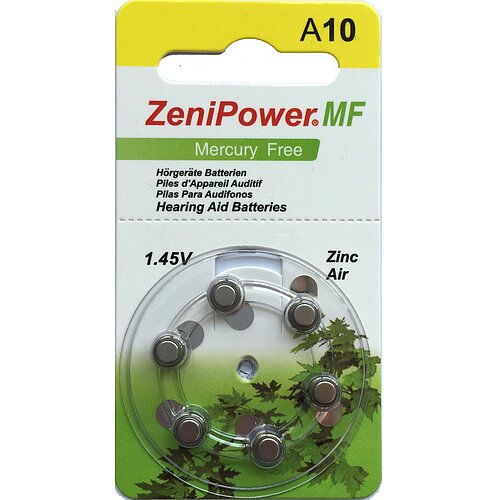Typ 10 PR70 ZeniPower Hörgerätebatterien - Gelb - 60 Stück Typ 10 PR70 ZeniPower Hörgerätebatterien - Gelb - 60 Stück