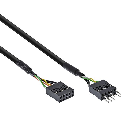 Inline® Audiokabel VerLängerung intern, für HD audio und AC97, 0,4m Inline® Audiokabel VerLängerung intern, für HD audio und AC97, 0,4m