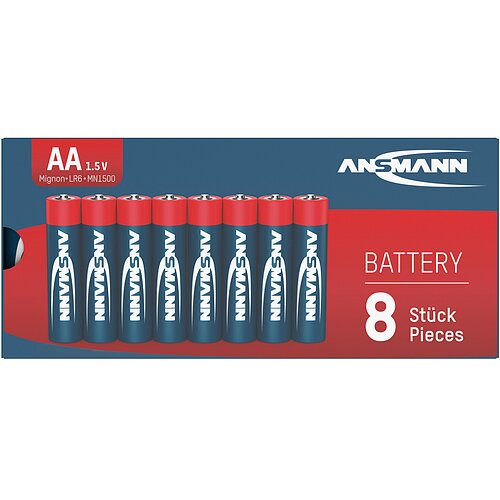 Ansmann Red AA Mignon LR6 Alkaline Batterien - 8ter Verpackung Ansmann Red AA Mignon LR6 Alkaline Batterien - 8ter Verpackung