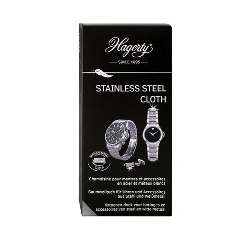 Hagerty - Pflegtetuch für Edelstahlschmuck - 36x30cm - 12er Verpackung