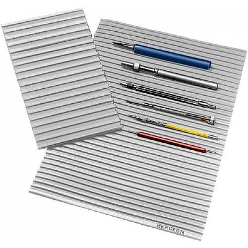 Bergeon 5965-D - Werkzeugunterlage - gerillt in grau Bergeon 5965-D - Werkzeugunterlage - gerillt in grau