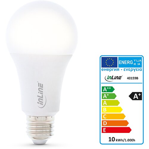 Inline® SmartHome LED Lampe RGB E27, 900LM