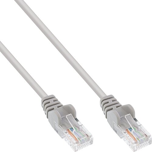 Inline® Patchkabel, U/UTP, Cat.5e, grau, 10m, AWG26, besonderer Rastnasenschutz Inline® Patchkabel, U/UTP, Cat.5e, grau, 10m, AWG26, besonderer Rastnasenschutz