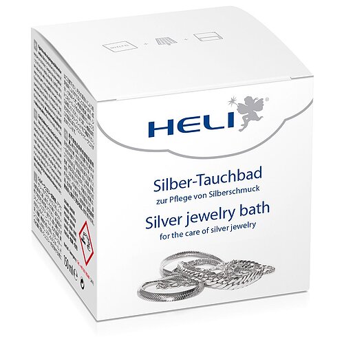 Heli - gebrauchsfertige Silberbad mit Pflegetuch für Schmuck 150ml - 12er Verpackung Heli - gebrauchsfertige Silberbad mit Pflegetuch für Schmuck 150ml - 12er Verpackung