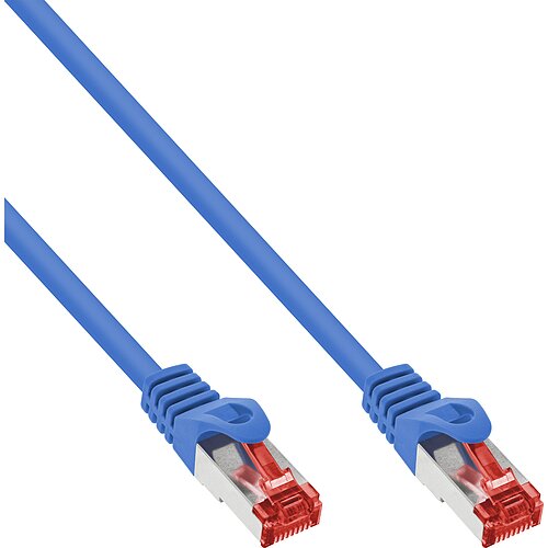 Inline® Patchkabel - S/FTP (PiMf) - Cat.6 - 250MHz PVC CCA - Blau - 1,5m