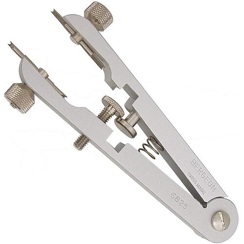 Bergeon 6825-PF Spezial Kornzange für Federstege aus Aluminium