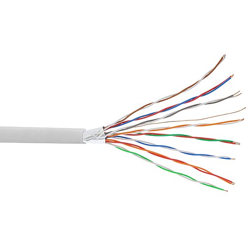 Inline® Telefon-Kabel 16-adrig, 8x2x0,6mm, zum Verlegen, 25m Ring