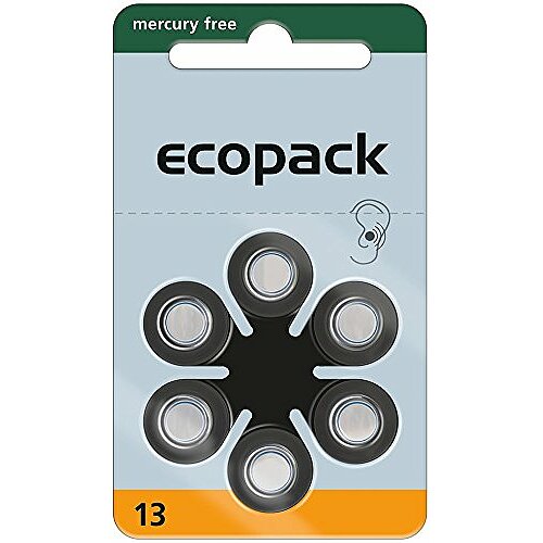 Typ 13 PR48 Ecopack Hörgerätebatterien 1,45 V - Orange - 60 Stück 10 x 6er Verpackung Typ 13 PR48 Ecopack Hörgerätebatterien 1,45 V - Orange - 60 Stück 10 x 6er Verpackung