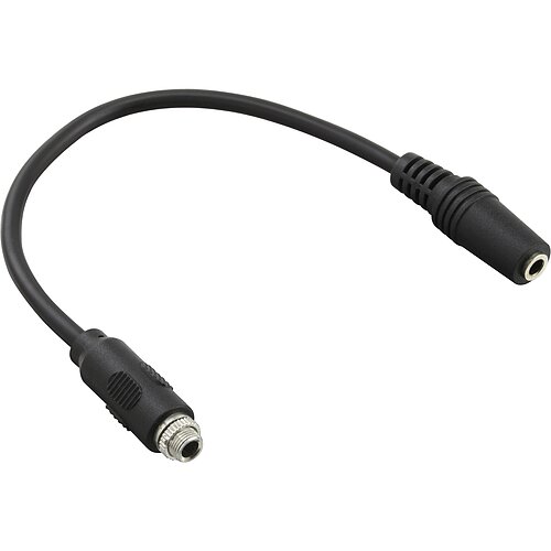 Inline® Audio Adapterkabel zum Einbau 1x mit Gewinde, 3,5mm Stereo BU/BU, 0,2m