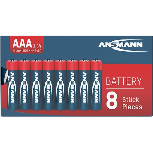 Ansmann Red AAA Micro LR03 Alkaline Batterien - 8ter Verpackung Ansmann Red AAA Micro LR03 Alkaline Batterien - 8ter Verpackung