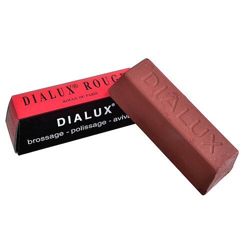 Dialux Polierpaste Rot rouge ca.100g Pastenriegel - für Gold Dialux Polierpaste Rot rouge ca.100g Pastenriegel - für Gold