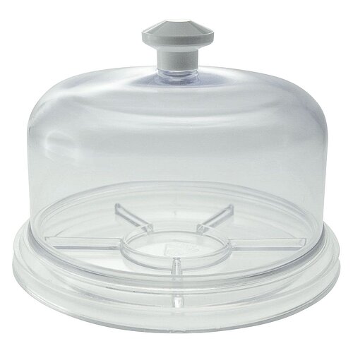 Bergeon 30097-BCT Staubschutzglocke mit Teller transparent
