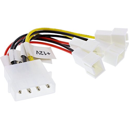 Inline® Lüfter Adapterkabel, 2x 12V und 2x 5V, für 4 Lüfter Inline® Lüfter Adapterkabel, 2x 12V und 2x 5V, für 4 Lüfter