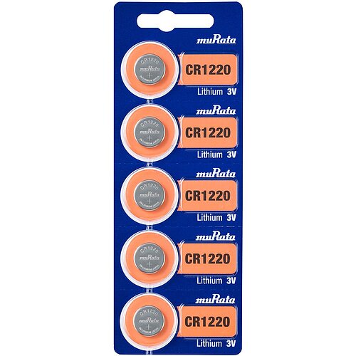 Murata eh. Sony CR1220 Lithium Knopfzelle 3V - 100 Batterien - 20 x 5er Streifen Murata eh. Sony CR1220 Lithium Knopfzelle 3V - 100 Batterien - 20 x 5er Streifen