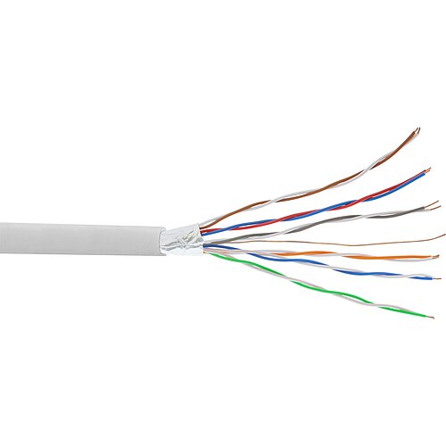 Inline® Telefon-Kabel 12-adrig, 6x2x0,6mm, zum Verlegen, 25m Ring