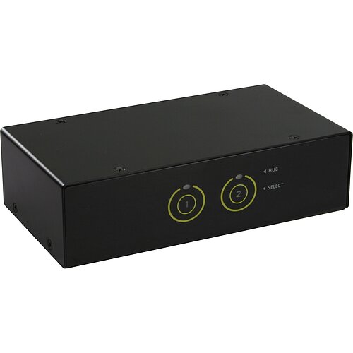 Inline® KVM Desktop Switch, 2-fach, HDMI, USB 3.0 Hub, mit Audio