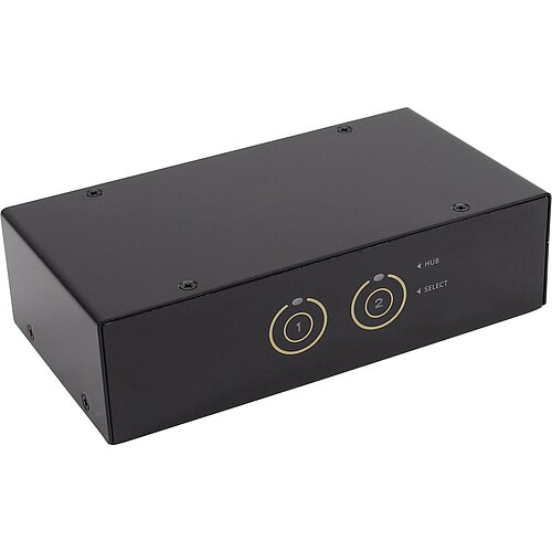 Inline® KVM Desktop Switch, 2-fach, DisplayPort, USB 3.0 Hub, mit Audio