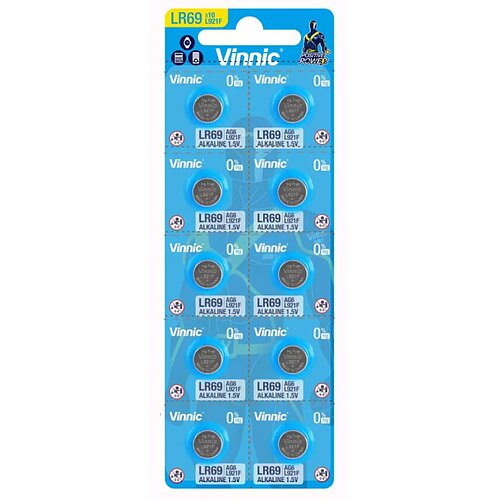 Vinnic AG3 LR41 LR736 392 1.5V Alkaline Knopfzelle - 10er Verpackung