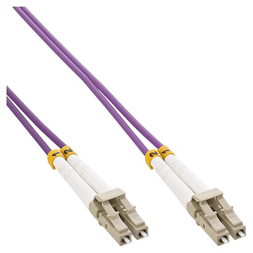 Inline® LWL Duplex Kabel, LC/LC, 50/125µm, OM4, 5m