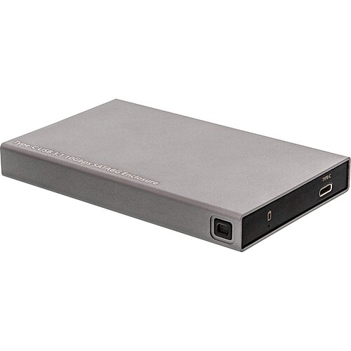 Inline® USB 3.1 Gehäuse für 6,35cm (2,5") 6G SATA-Festplatte / SSD, USB-C Buchse Inline® USB 3.1 Gehäuse für 6,35cm (2,5") 6G SATA-Festplatte / SSD, USB-C Buchse