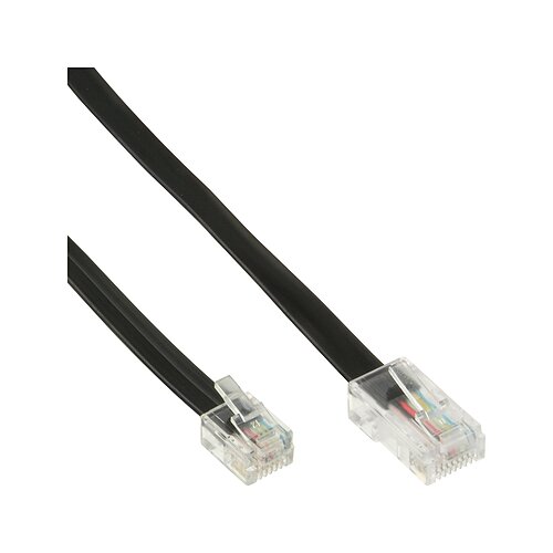 B-Ware Inline® Modularkabel, RJ45 zu RJ12 Stecker / Stecker, 6-adrig, 6m B-Ware Inline® Modularkabel, RJ45 zu RJ12 Stecker / Stecker, 6-adrig, 6m