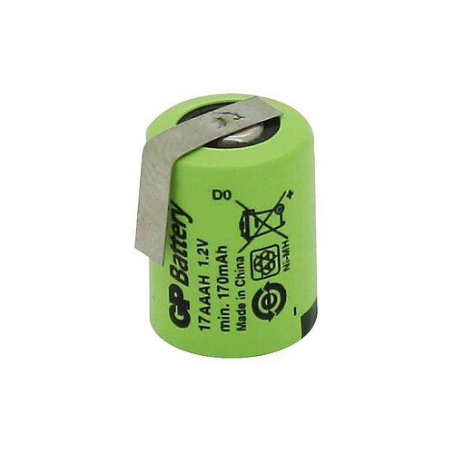 GP17AAAM NiMH-Akku 1/3AAA 1,2V 170mAh mit Lötfahne am + Pol