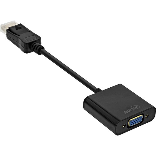 Inline® Basic DisplayPort zu VGA Adapterkabel, schwarz, 0,15m Inline® Basic DisplayPort zu VGA Adapterkabel, schwarz, 0,15m