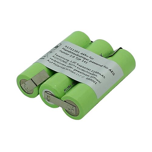 Akku für Handstaubsauger NiMH 3,6V 2200mAh passend für AEG Junior 2.0 Typ 141 Akku für Handstaubsauger NiMH 3,6V 2200mAh passend für AEG Junior 2.0 Typ 141