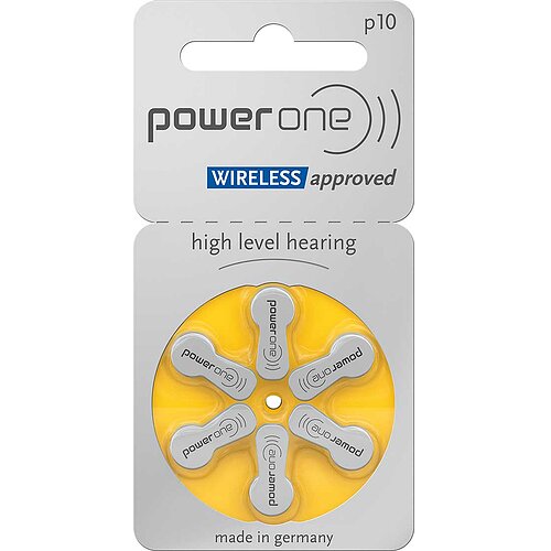 Typ 10 PR70 Power One Hörgerätebatterien - Gelb - 6 Stück Typ 10 PR70 Power One Hörgerätebatterien - Gelb - 6 Stück