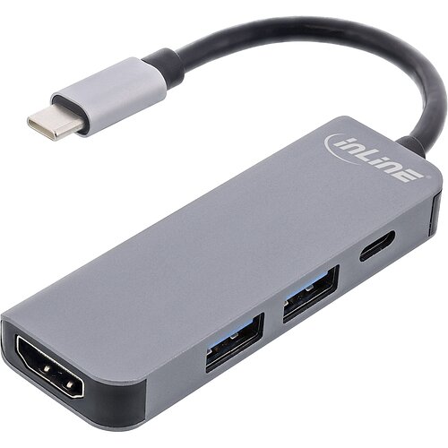 Inline® Multihub USB 3.2 Gen.1, 2x USB-A, HDMI 4K/30Hz, USB-C PD 87W Inline® Multihub USB 3.2 Gen.1, 2x USB-A, HDMI 4K/30Hz, USB-C PD 87W