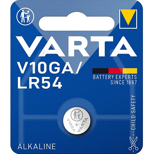 5 x Varta V10GA LR54 LR1130 389 1.5V Alkaline Knopfzelle - 1er Verpackung