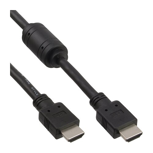 Inline® HDMI Kabel, HDMI-High Speed, ST / ST, schwarz, mit Ferrit, 1,8m Inline® HDMI Kabel, HDMI-High Speed, ST / ST, schwarz, mit Ferrit, 1,8m