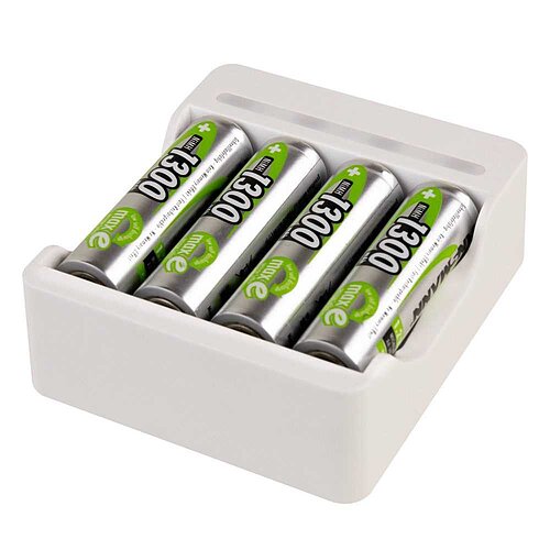 Ansmann Basic IV inkl. 4x AA 1300mAh 1001-0120-01 Ansmann Basic IV inkl. 4x AA 1300mAh 1001-0120-01