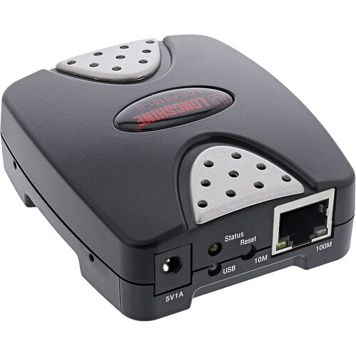 Longshine Printserver 100Mbit 1x USB, LCS-PS101-B Longshine Printserver 100Mbit 1x USB, LCS-PS101-B