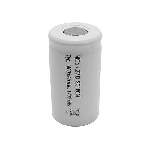 Mexcel D-SC1800H NiCd-Akku 1800mAh Sub-C hochtemperaturfähig
