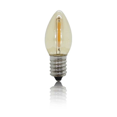 BP Filament LED Mini-Kerzenlampe E14 0,5W warm weiß gold BP Filament LED Mini-Kerzenlampe E14 0,5W warm weiß gold