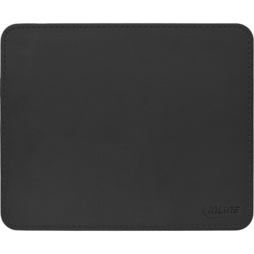 Inline® Maus-Pad Premium Kunstleder schwarz, 250x220x3mm Inline® Maus-Pad Premium Kunstleder schwarz, 250x220x3mm