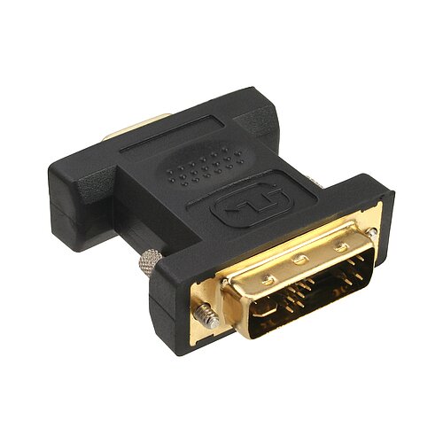 Inline® DVI-A Adapter, Analog 12+5 Stecker auf 15pol HD Buchse (VGA), vergoldet